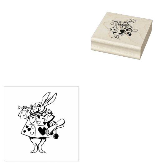 白うさぎゴム印 ラバースタンプ (押印)