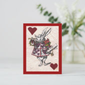 白うさぎハート ポストカード (スタンド正面)