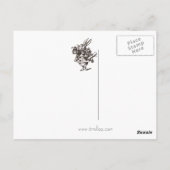 白うさぎハート ポストカード (裏面)