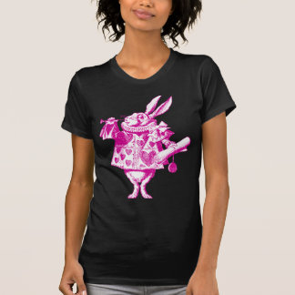 白うさぎヘラルドインキピンク Tシャツ