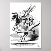 白うさぎヘラルドポスター(アリスの冒険) ポスター (正面)