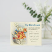 『白うさぎヘラルド・ジョン・テニエルCC1125フェアリータレ』 ポストカード (スタンド正面)