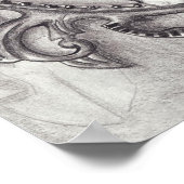 白うさぎポスター白うさぎアートワンダーランド ポスター (角)