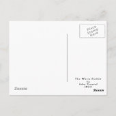 白うさぎポストカード ポストカード (裏面)