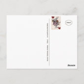 白うさぎポストカード ポストカード (裏面)