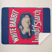 白うさぎランドリーでんぷんクレーラベル シェルパブランケット (正面(横))