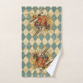 白うさぎヴィンテージ バスタオルセット (ハンドタオル)