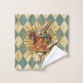 白うさぎヴィンテージ バスタオルセット (ウォッシュタオル)