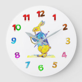 白うさぎ壁時計 ラージ壁時計