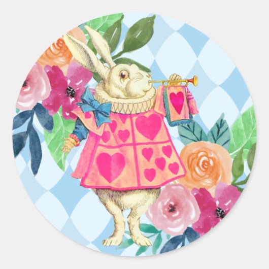 白うさぎ物語不愉快な誕生日パーティー ラウンドシール (正面)