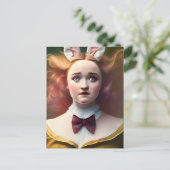 白うさぎ耳のアリス ポストカード (スタンド正面)