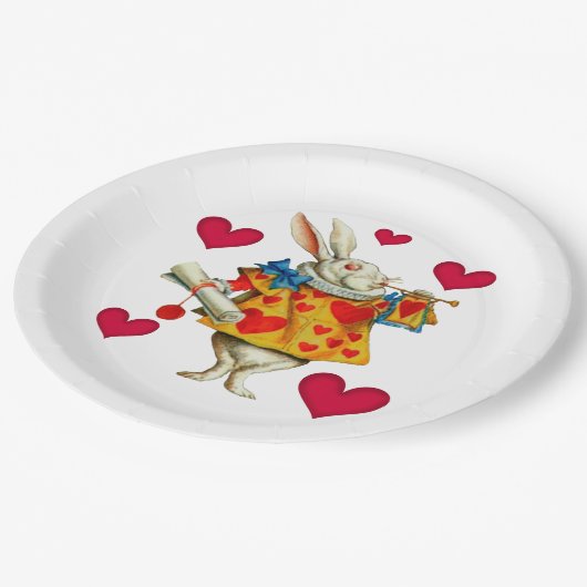 白うさぎ1 ペーパープレート (アングル)