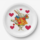 白うさぎ1 ペーパープレート (正面)