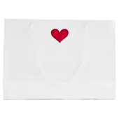 白うさぎ1 ラージペーパーバッグ (裏面)