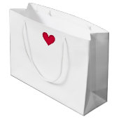 白うさぎ1 ラージペーパーバッグ (裏面アングル)