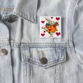 白うさぎ1 缶バッジ (インサイチュ)