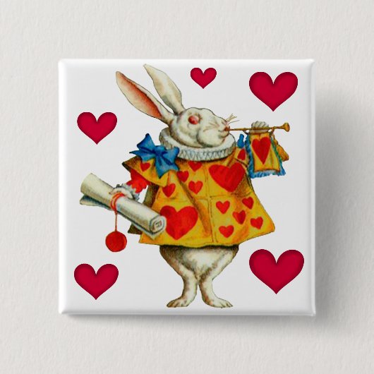 白うさぎ1 缶バッジ (正面)