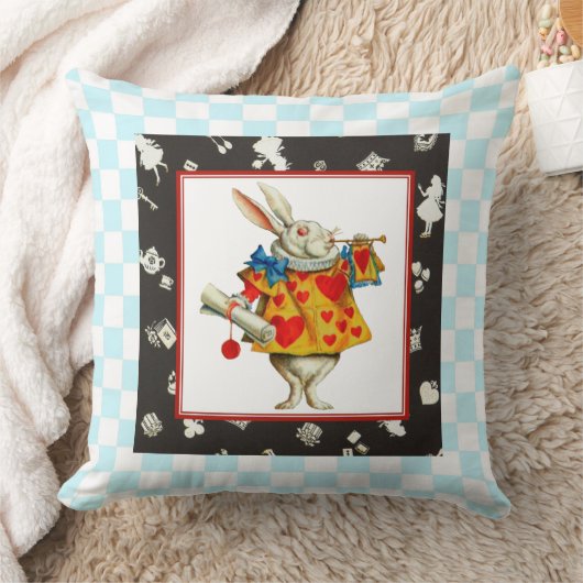 白うさぎ2 クッション (ブランケット)