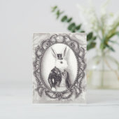 白うさぎ – はがき (スタンド正面)