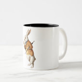 白うさぎ(アリスのワンダーランドでの冒険) ツートーンマグカップ (正面右)