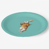 白うさぎ(アリスのワンダーランドでの冒険) ペーパープレート (アングル)