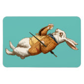 白うさぎ（アリスのワンダーランドでの冒険） マグネット (横)