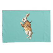 白うさぎ（アリスのワンダーランドでの冒険） 枕カバー (正面右)