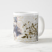 白うさぎ ジャンボコーヒーマグカップ (正面右)