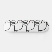 白うさぎ スケートボード (横)