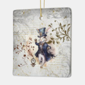 白うさぎ セラミックオーナメント (左)