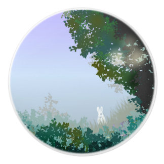 白うさぎ セラミックノブ