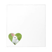 白うさぎ ノートパッド (正面)