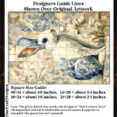 白うさぎ、ブルーフローラルパターンEC4Rデコページ 薄葉紙