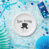 白うさぎ ペーパープレート (パーティー)