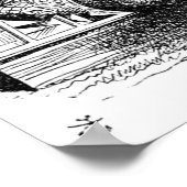 白うさぎ ポスター (角)