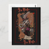 白うさぎ ポストカード (正面/裏面)