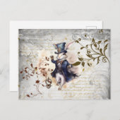 白うさぎ ポストカード (正面/裏面)