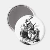 白うさぎ マグネット (正面/裏面)