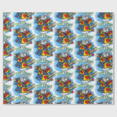 白うさぎ ラッピングペーパー (フラット)