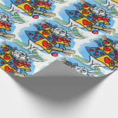 白うさぎ ラッピングペーパー (角)