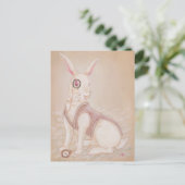 白うさぎ – 不思議の国のはがきアリス ポストカード (スタンド正面)