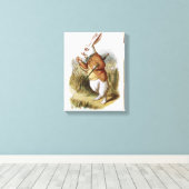 白うさぎ – 不思議の国のアリス キャンバスプリント (インサイチュ (ウッドフロア))