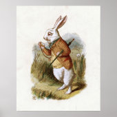 白うさぎ – 不思議の国のアリス ポスター (正面)