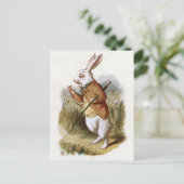 白うさぎ – 不思議の国のアリス ポストカード (スタンド正面)