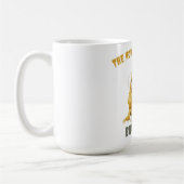 白うさぎ:恐怖は続くが、私もそう コーヒーマグカップ (左)