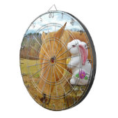 白うさぎ、金髪の黄色い馬 ダーツボード (正面右)