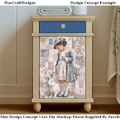 白うさぎEC3Lデコページ付きブラウンスキンガール 薄葉紙