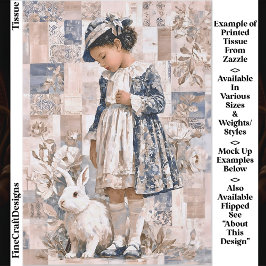 白うさぎEC3Lデコページ付きブラウンスキンガール 薄葉紙