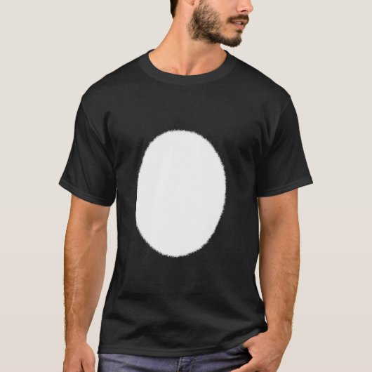白おなか猫バニーラビットディアコスプレ Tシャツ (正面)