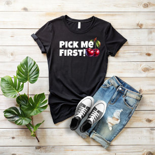 白おもしろいさくらんぼvibeスローガン母の日 tシャツ
